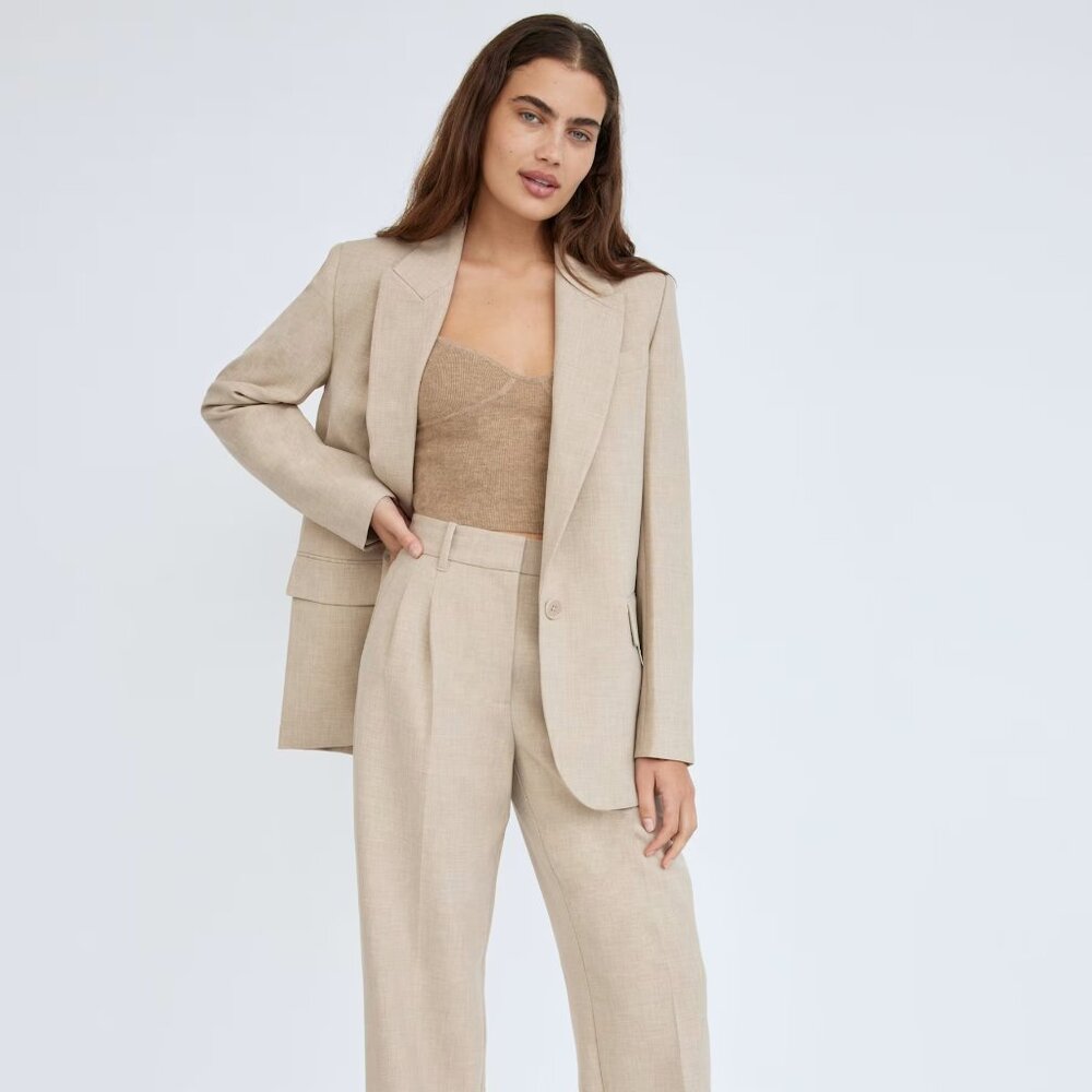 Aritzia Wilfred Flores Blazer - Beige